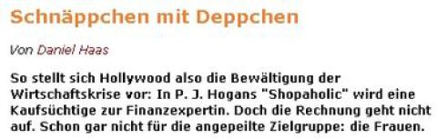 Kritikchen ohne Durchblickchen