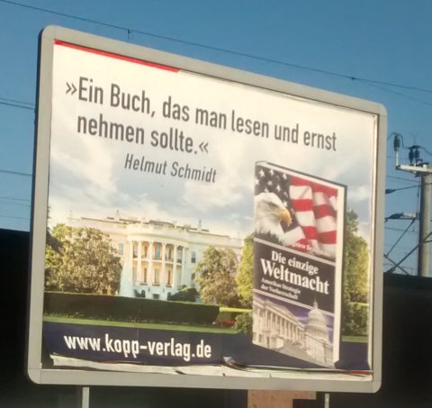 Helmut Schmidt wirbt für den Kopp-Verlag?!